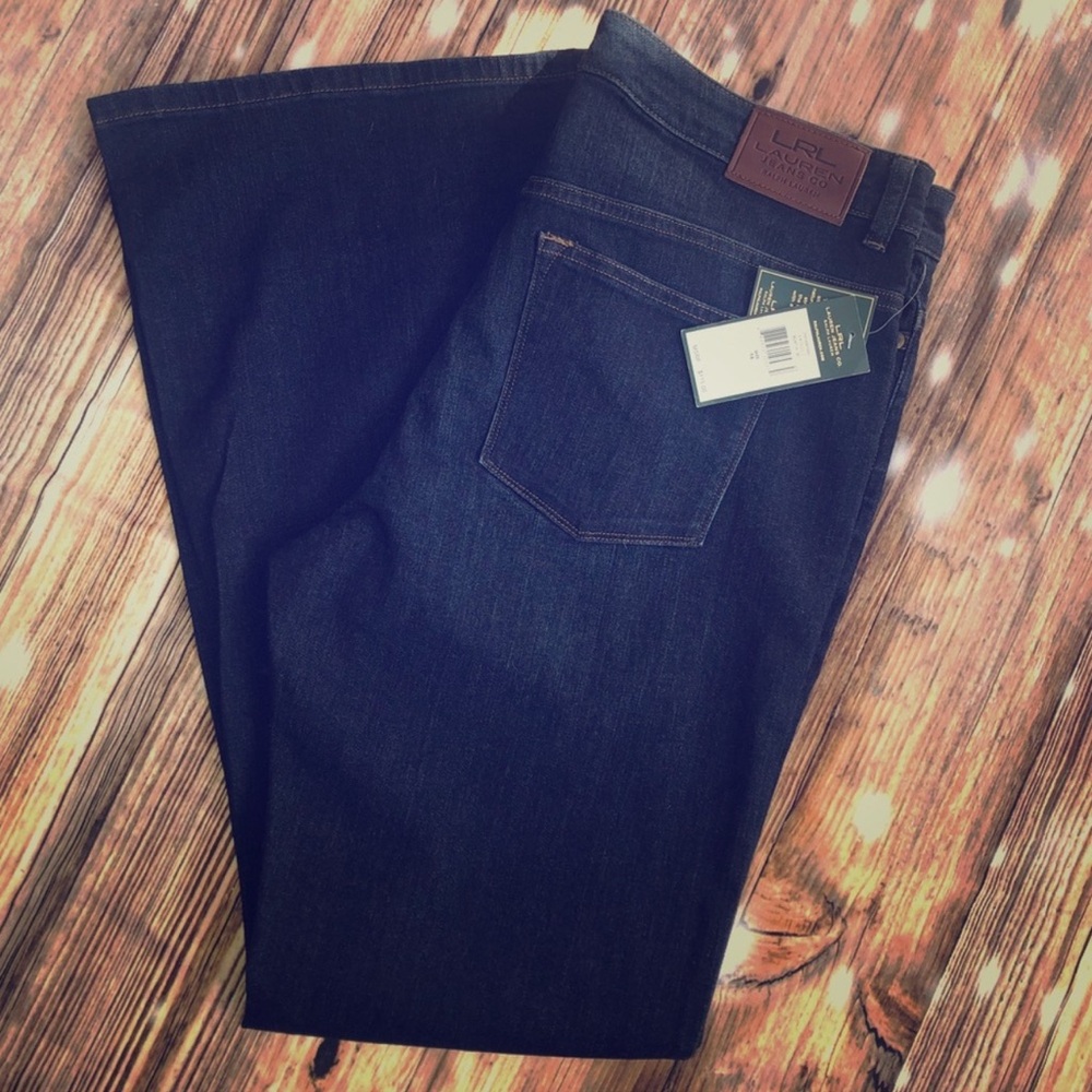 NWT Ralph Lauren wide leg jeans.Some stretch
